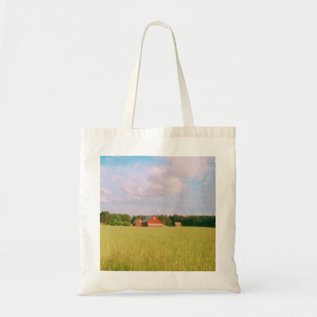 Bolsa Tote Rustic summer field, Helsingia, Sweden (Frente)