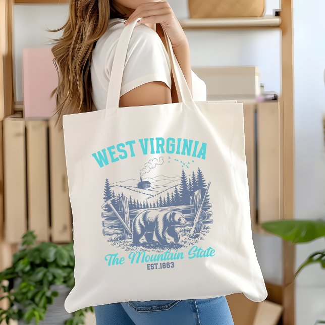 Bolsa Tote Rustic West Virginia Nature Scene  (Criador carregado)