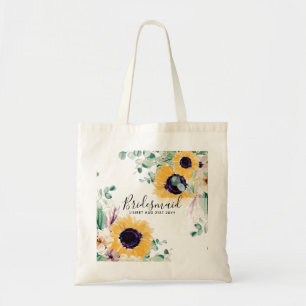 Bolsa Tote Rústico Girassol Festa Bridal do Casamento