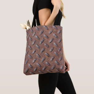 Bolsa Tote Rusty Diamond Plate