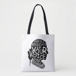 Bolsa Tote ruth Bader Ginsburg, fale sua opinião, ainda,
