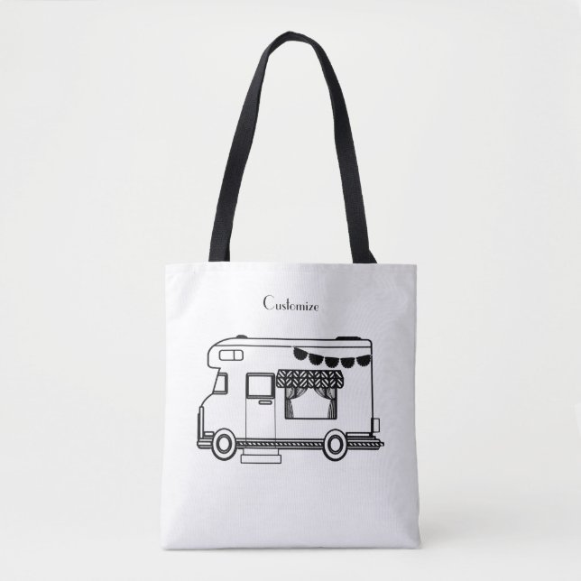 Bolsa Tote RV Camper Caravan Thunder_Cove (Frente)