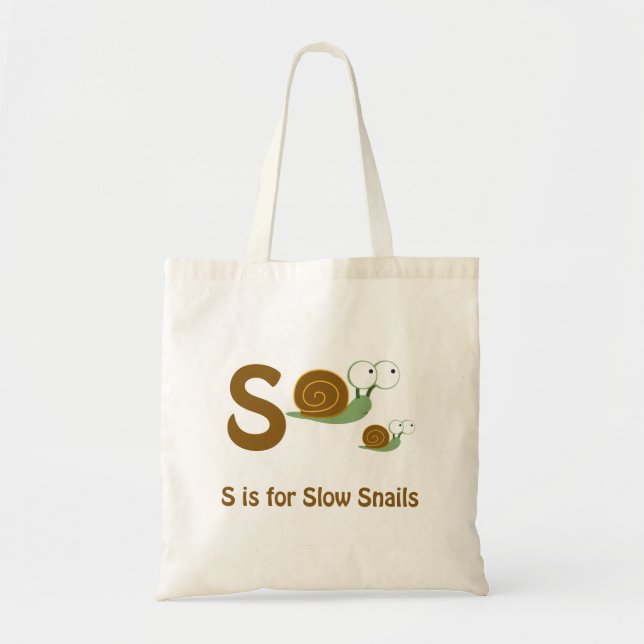 Bolsa Tote S é para caracóis lentos (Frente)