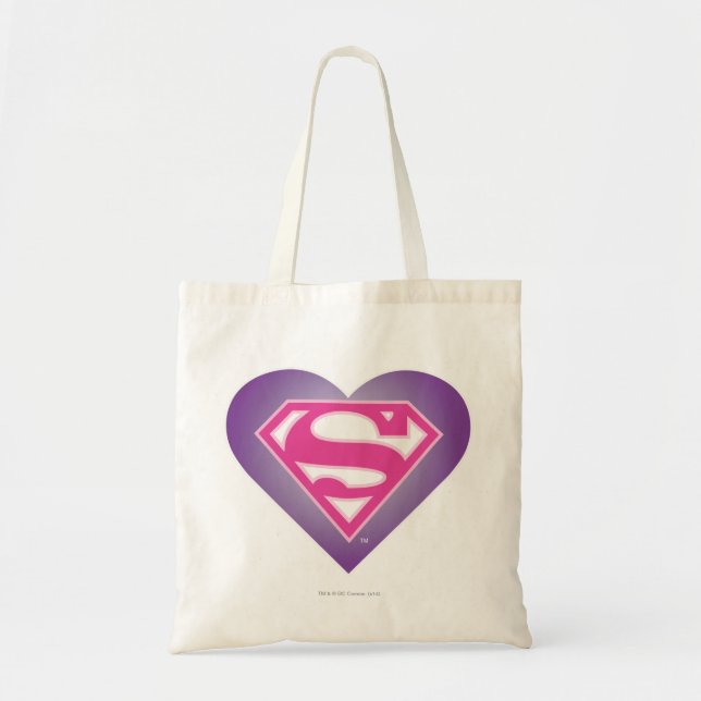 Bolsa Tote S-Shield do Coração Roxo (Frente)