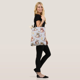 Bolsa Tote Sábio e Coruja Branca