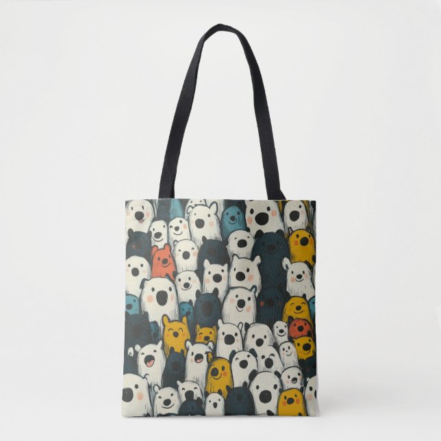 Bolsa Tote sac fourre-tout art abstrait (Frente)