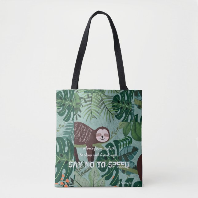 Bolsa Tote Sac fourre-tout be slow - moyen (Frente)