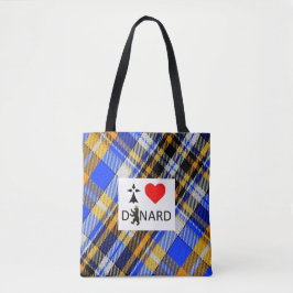Bolsa Tote Sac I love Dinard et tartan