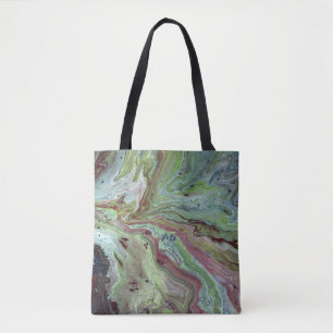 Bolsa Tote Saca Abstrata Verde Selvagem Zesty 2