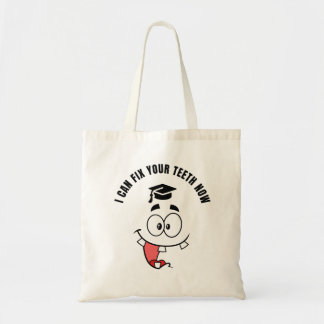 Bolsa Tote Saca Bagel engraçado para formatura de DENTISTA