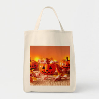 Bolsa Tote Saca Boo Crew de Halloween – Lona Divertida e Assu
