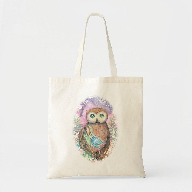 Bolsa Tote Saca da Fada Fofoqueira e da Coruja (Frente)