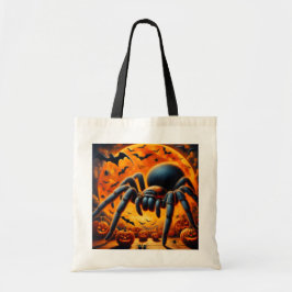 Bolsa Tote Saca de Algodão Creepy Spider Halloween Orçamento
