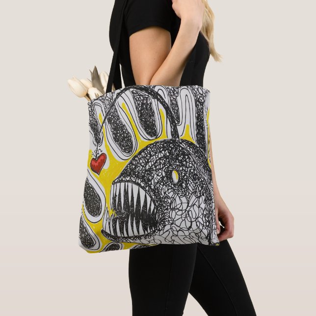 Bolsa Tote Saca de Amor para Pescar (Close Up)