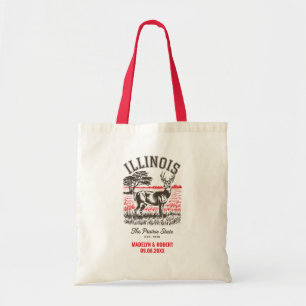 Bolsa Tote Saca de Boas-vindas de Casamento em Illinois, Casa