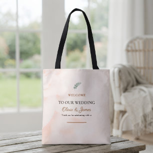 Bolsa Tote Saca de Boas-Vindas de Casamento Personalizada R