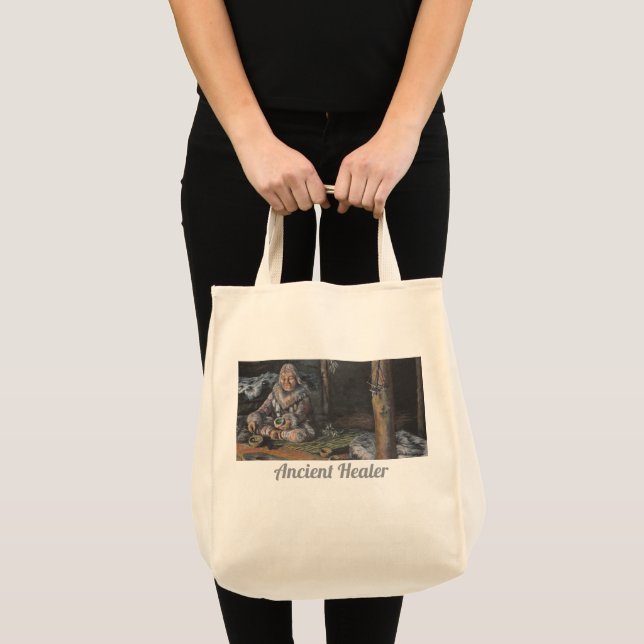 Bolsa Tote Saca de Compras Antigo Curandeiro (Frente (produto))