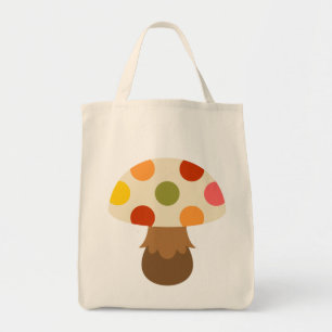 Bolsa Tote Saca de compras de cogumelos coloridos fofos