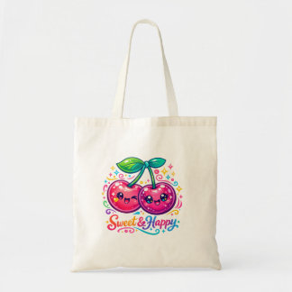 Bolsa Tote Saca de Compras de Jardinagem de Cerejas Kawaii Fo