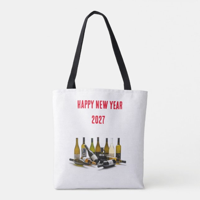 Bolsa Tote Saca de Compras de Vinho (Verso)