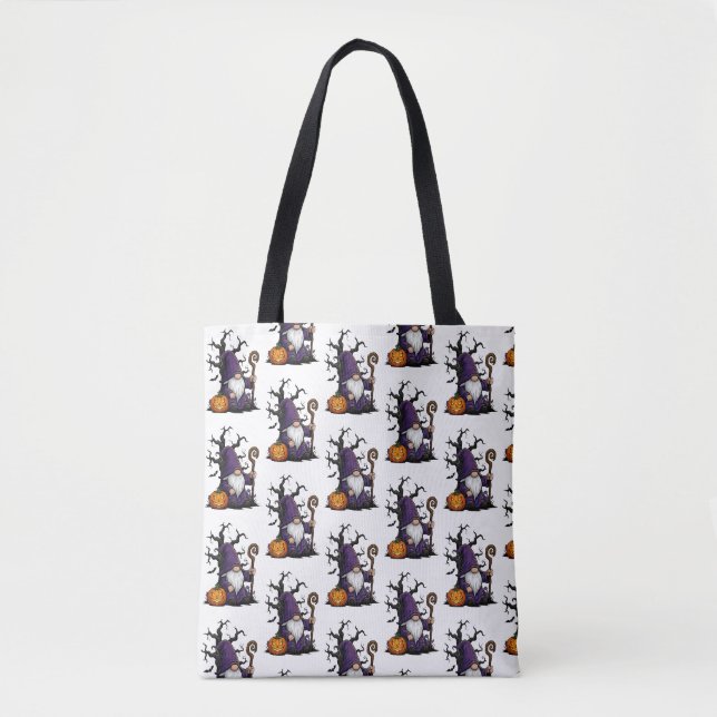 Bolsa Tote Saca de Compras Gnome de Halloween (Frente)