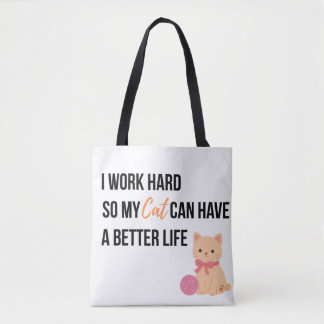 Bolsa Tote Saca de Compras para Amante de Gatos Fofos
