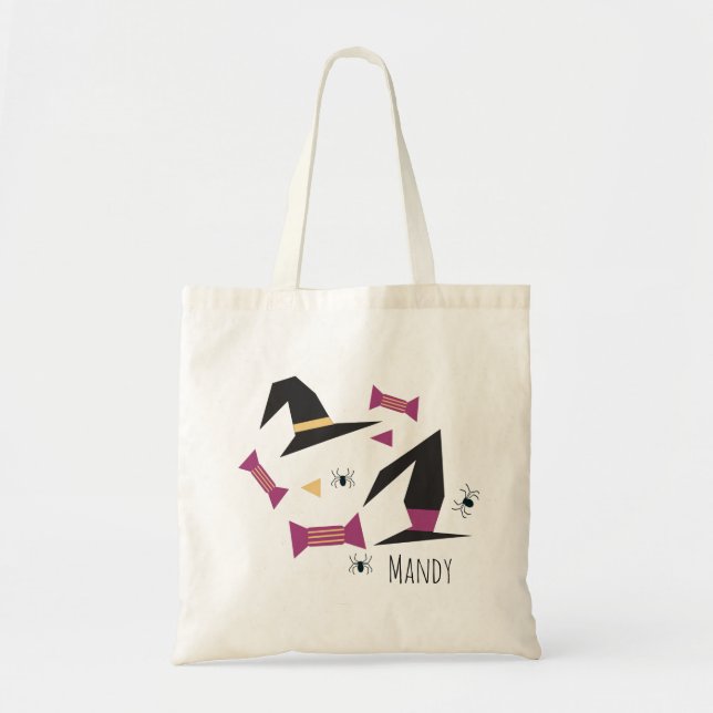 Bolsa Tote Saca de confeitos de bruxa (Frente)