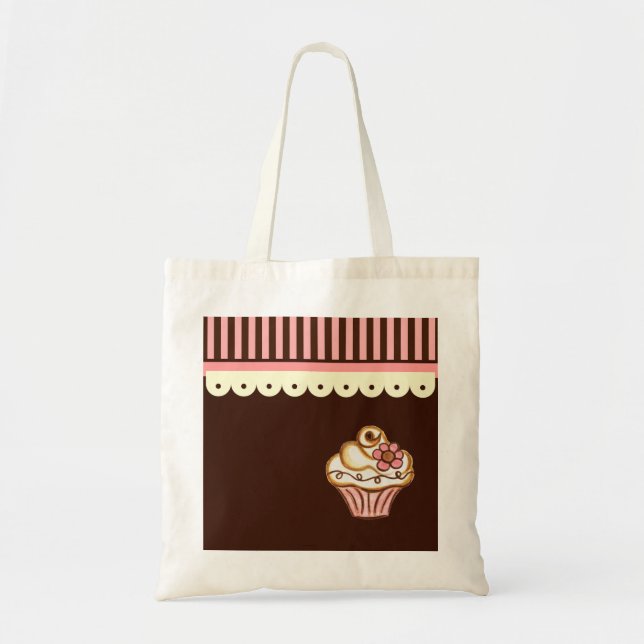 Bolsa Tote Saca de Cupcake (Frente)