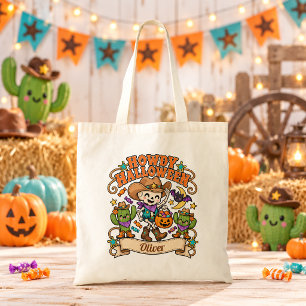 Bolsa Tote Saca de Doces de Halloween Cowboy