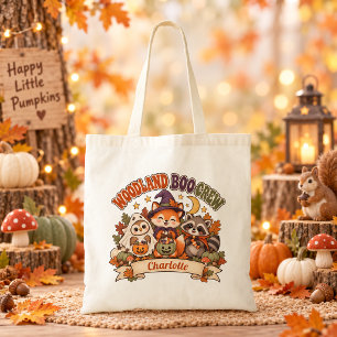 Bolsa Tote Saca de Doces de Halloween da Turma Boo da Florest