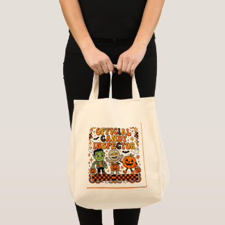 Bolsa Tote Saca de doces ou travessuras de Halloween inspetor