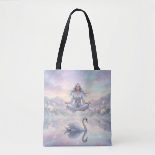 Bolsa Tote Saca de Fantasia da Mulher em Meditação Serena & C