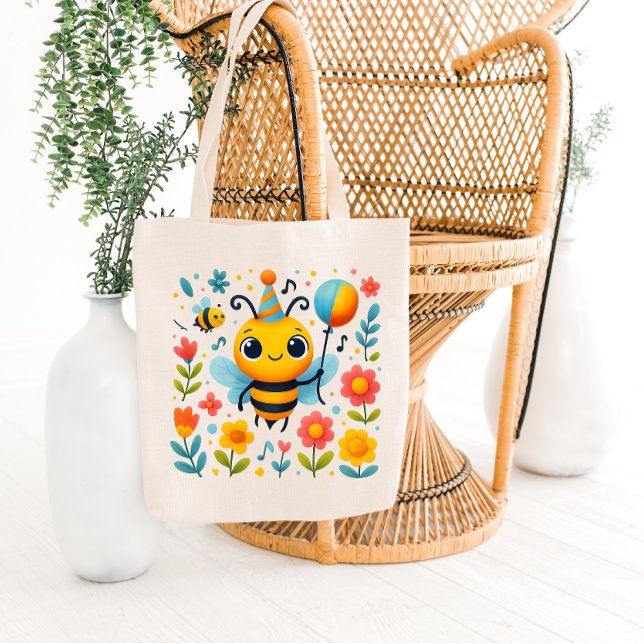 Bolsa Tote Saca de festa abelha festiva (Criador carregado)