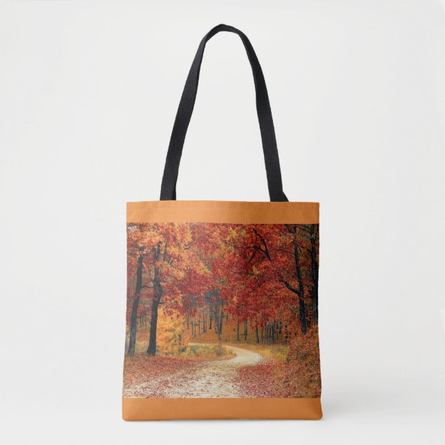 Bolsa Tote Saca de folhas de outono (Frente)