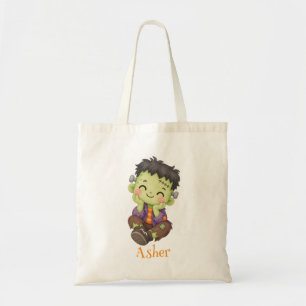 Bolsa Tote Saca de Halloween Frankenstein Pequeno Personaliza