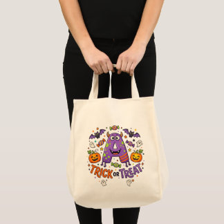 Bolsa Tote Saca de Halloween para Doces ou Travessuras de Gat