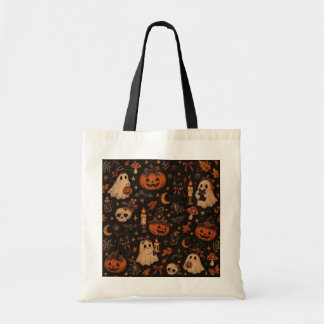 Bolsa Tote Saca de Halloween Vintage Escuro