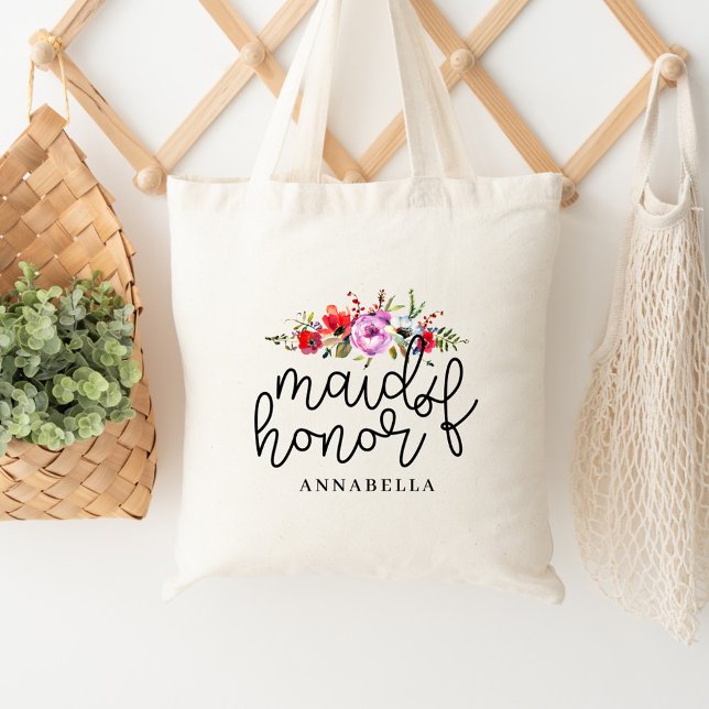 Bolsa Tote Saca de Honra Floral Bouquet (Criador carregado)