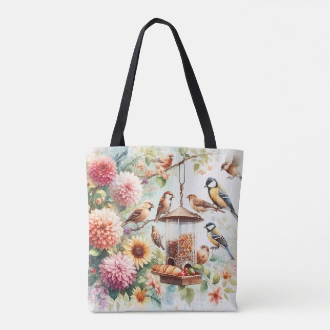 Bolsa Tote Saca de Imagem de Aves Selvagens (Verso)