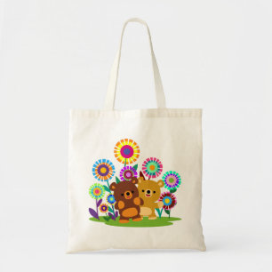 Bolsa Tote Saca de Jardim de Ursos de Desenho Animado Fofo