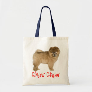 Bolsa Tote Saca de Lona Amor Cachorro Chow Chow
