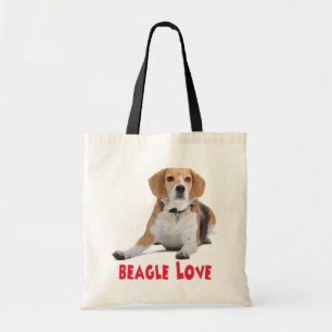 Bolsa Tote Saca de Lona de Cachorro Fila de Amor