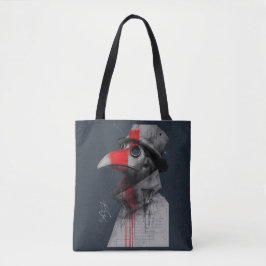 Bolsa Tote Saca de Lona Plague Doctor Gótico Trash Polka
