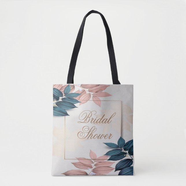 Bolsa Tote Saca de Madrinha com Flor de Ouro (Frente)