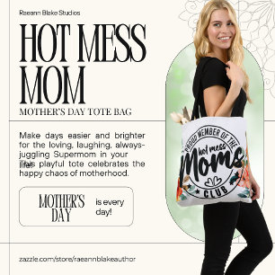 Bolsa Tote Saca de Mãe Bagunçada do Dia das Mães