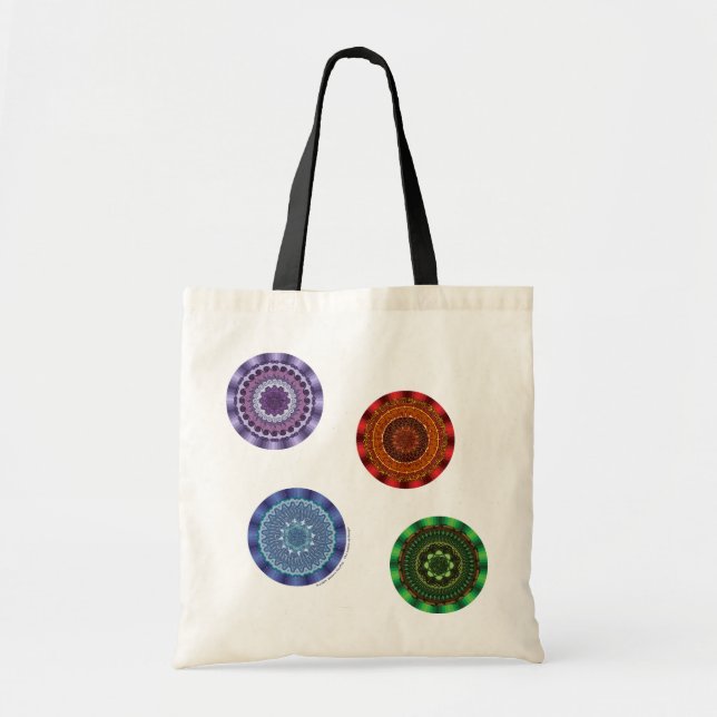 Bolsa Tote Saca de Mandalas dos Elementos (Frente)
