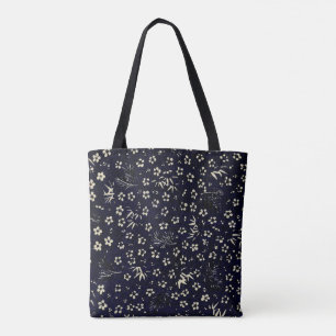 Bolsa Tote Saca de mão Chiyogami Japonês Era Taisho Bambu &