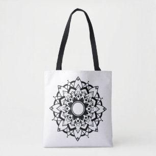Bolsa Tote Saca de mão com desenho de Mandala