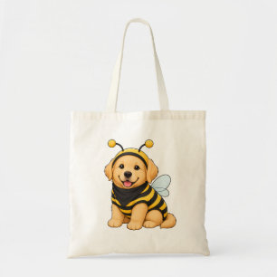 Bolsa Tote Saca de mão com estampa de golden retriever fantas