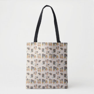 Bolsa Tote Saca de mão com padrão de casa de fantasma caprich